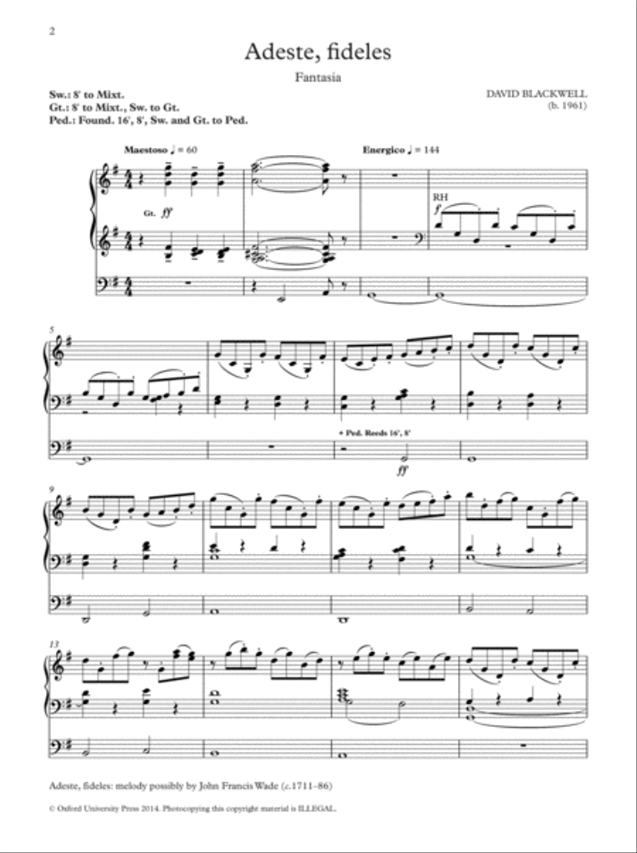 Oxford Hymn Settings for Organists: Advent and Christmas Organ Solo scores gallery preview page 3