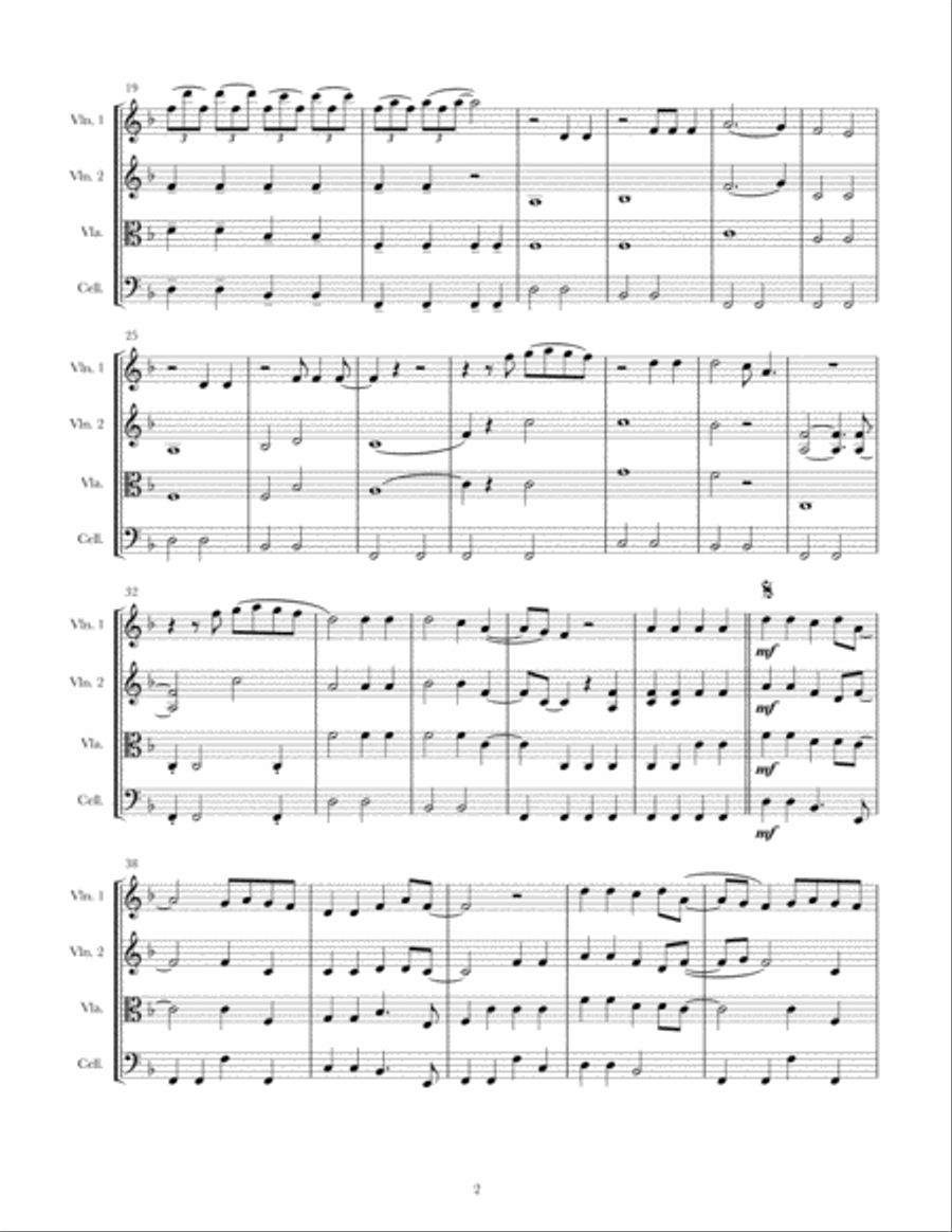 Ophelia String Quartet scores gallery preview page 2