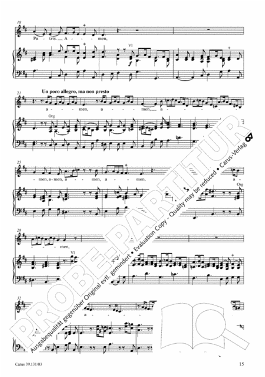 Missa brevis in B minor Alto Voice scores gallery preview page 16