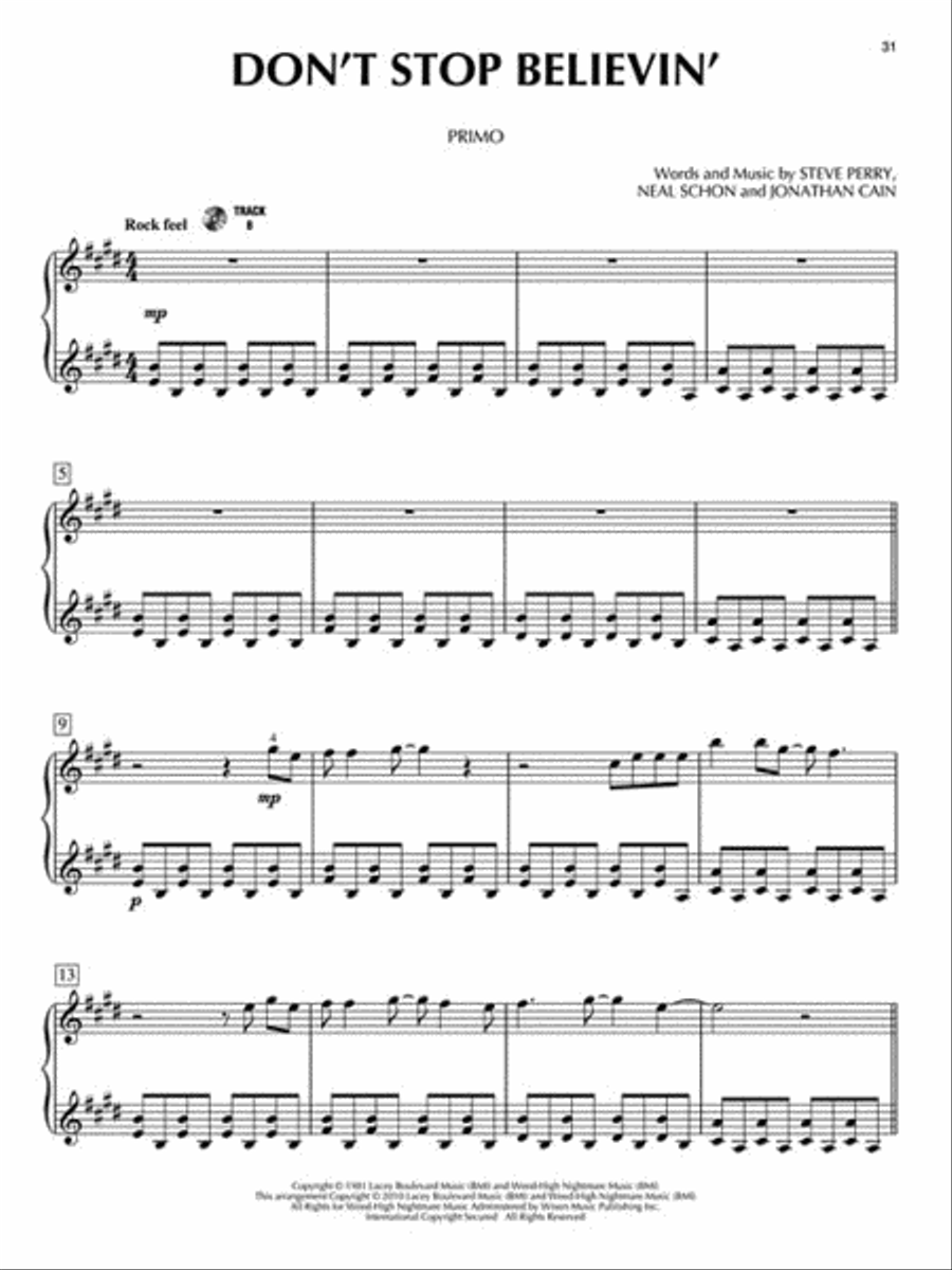 Glee Glee 1 Piano, 4-Hands scores gallery preview page 6
