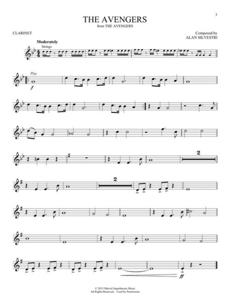 Superhero Themes Instrumental Play-Along for Clarinet image number null