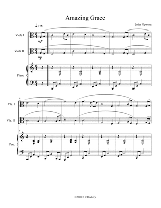 Amazing Grace (viola duet with optional piano accompaniment)