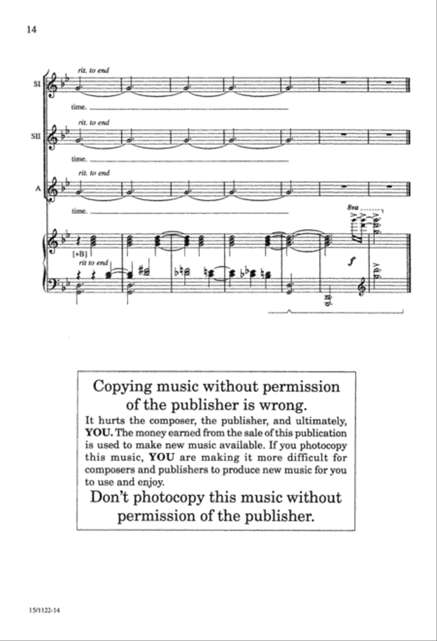 Ukrainian Bell Carol SSA scores gallery preview page 14