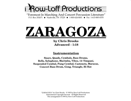 Zaragoza w/Tutor Tracks