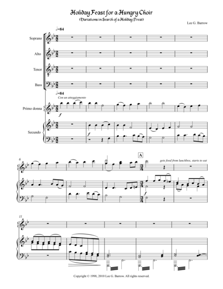 Holiday Feast for a Hungry Choir (SATB) image number null