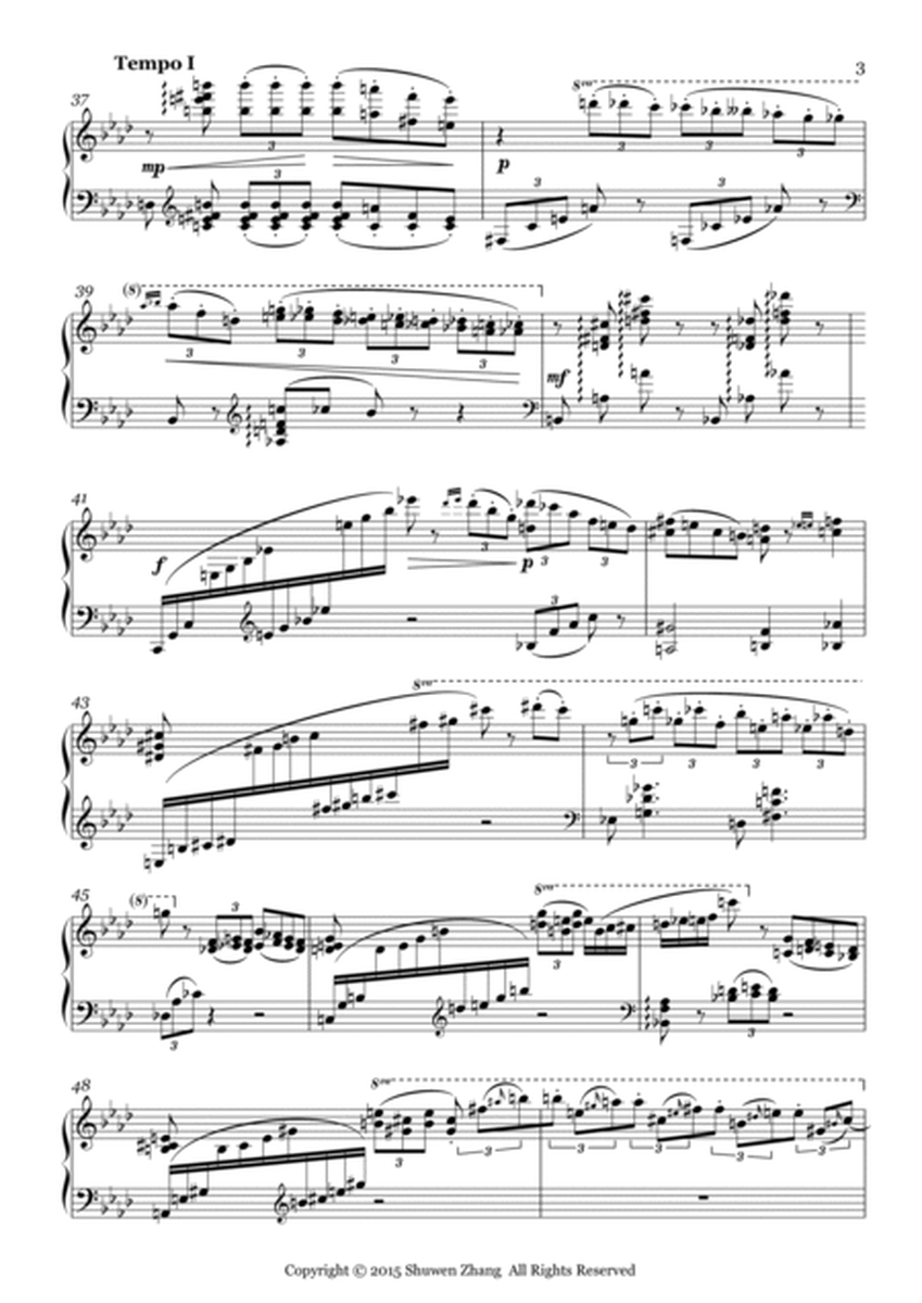 Etude No.17 in A-flat major "Autumn in New York" image number null