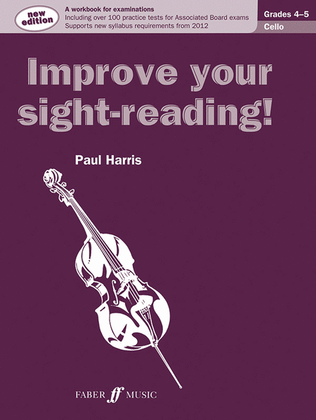 Book cover for Improve Your Sight-reading! Cello, Grade 4-5