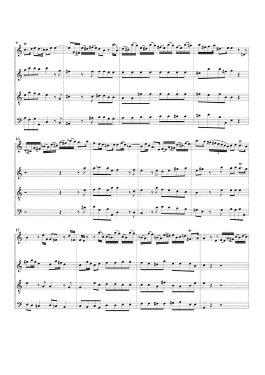 Concerto grosso Op.6, no.4 (arrangement for 4 recorders) Recorder scores gallery preview page 2