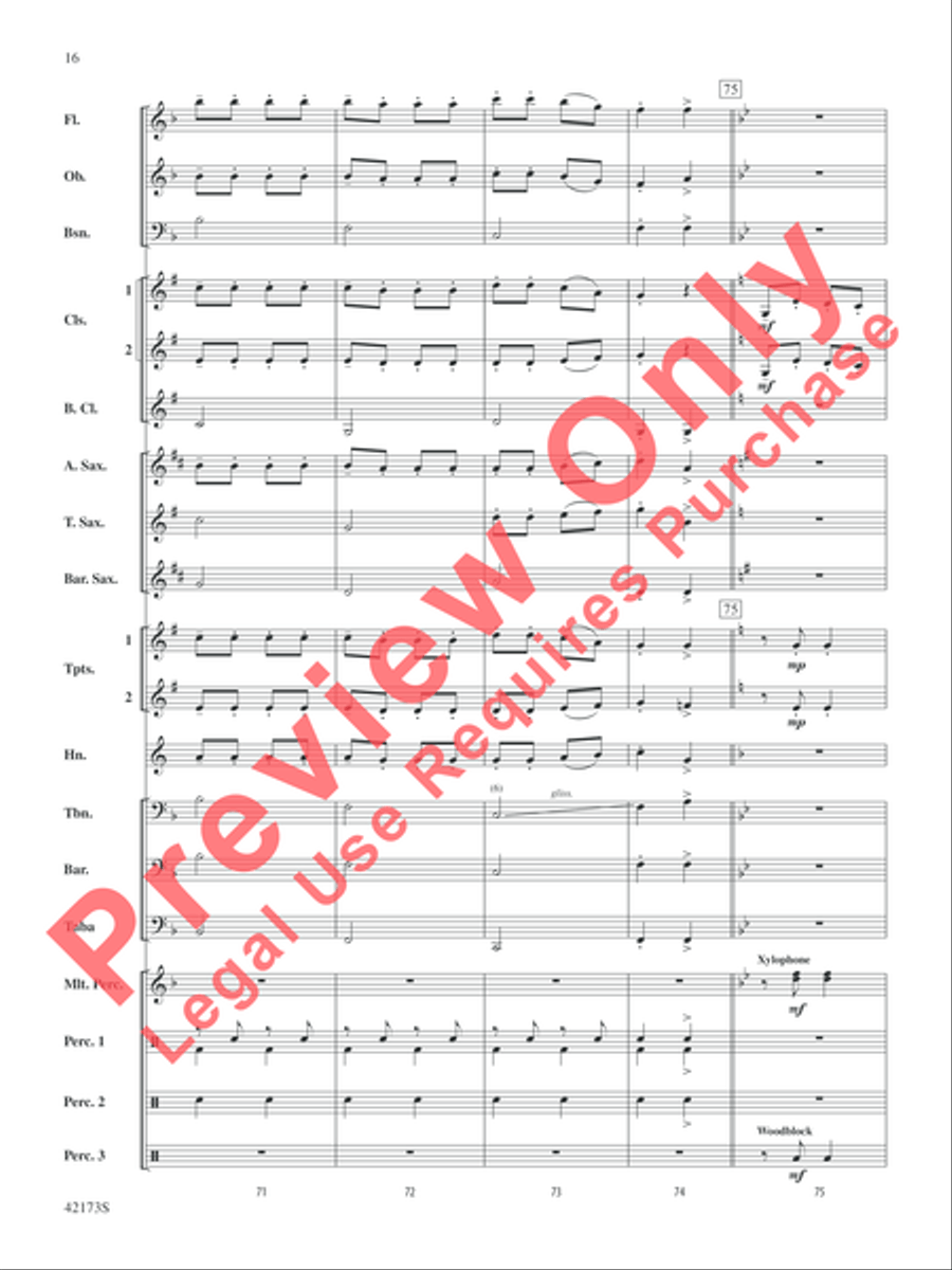 Jingle Band! Concert Band scores gallery preview page 9