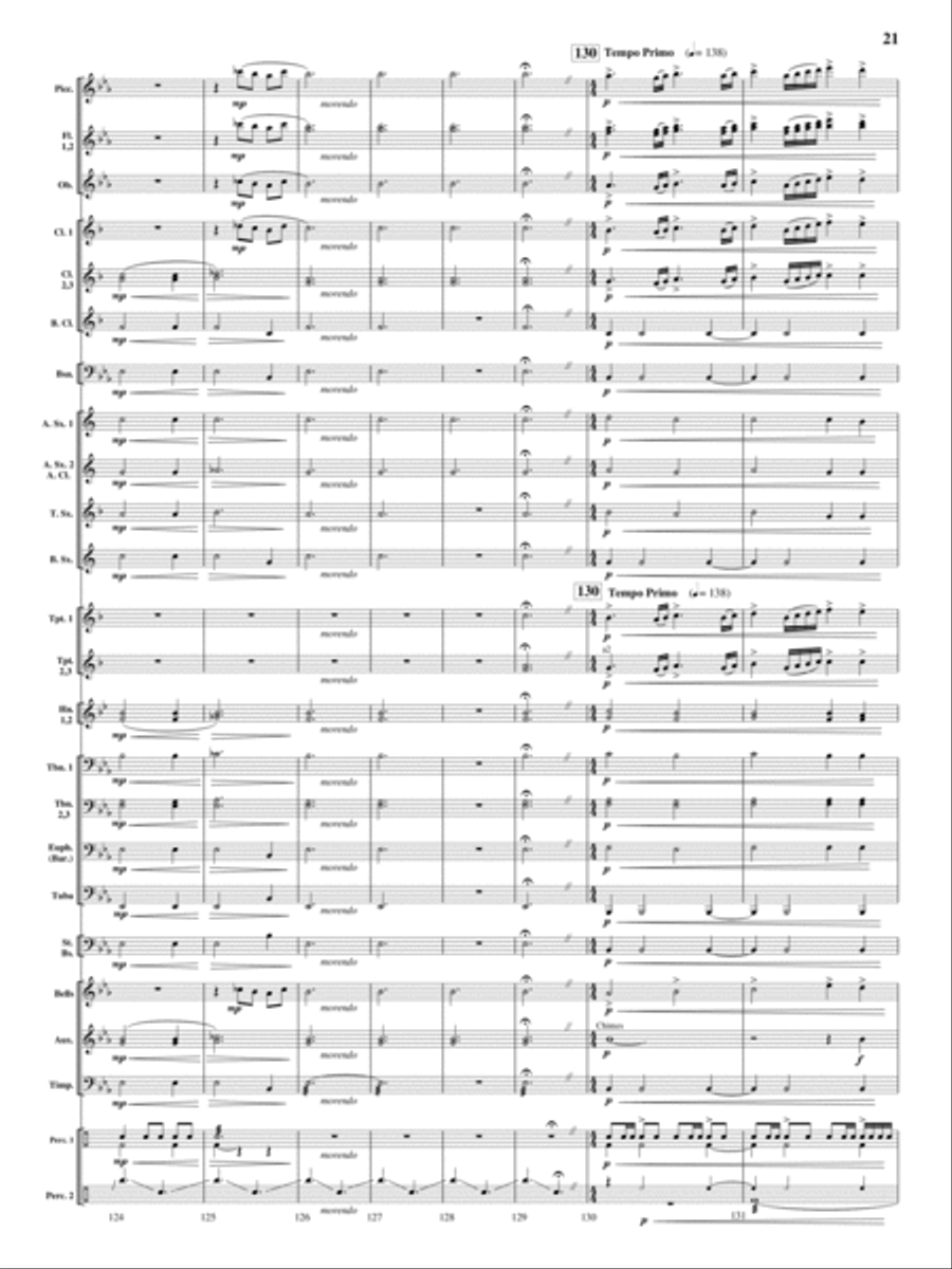On Wings of Magic Concert Band scores gallery preview page 20