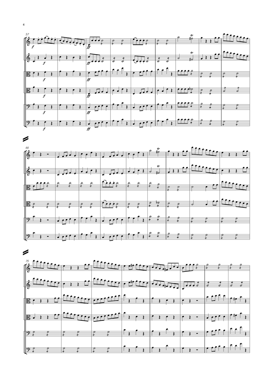 Mendelssohn - String Symphony No.9 in C major, MWV N 9 String Orchestra scores gallery preview page 4