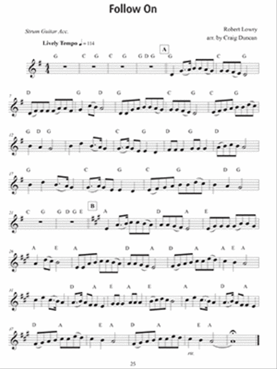 100 Gospel Songs and Hymns for Violin and Guitar Violin scores gallery preview page 3