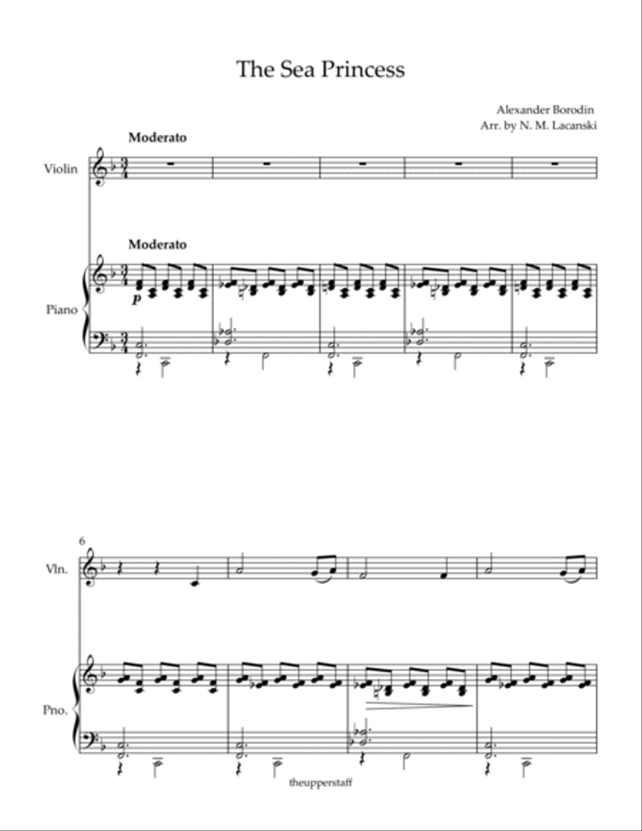 The Sea Princess Violin Solo scores gallery preview page 2