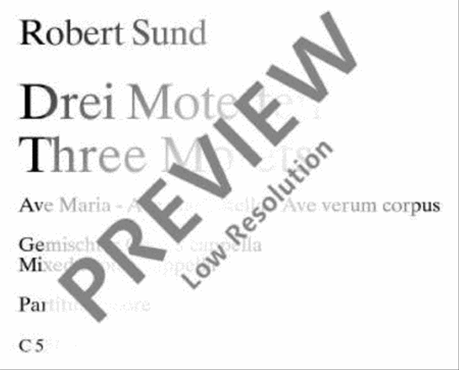 Three Motets 4-Part scores gallery preview page 2