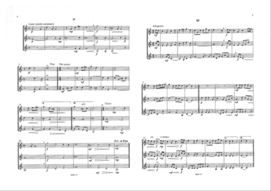 5 Trios & 3 Quartets 5 Trios & 3 Quartets Alphorn scores gallery preview page 3
