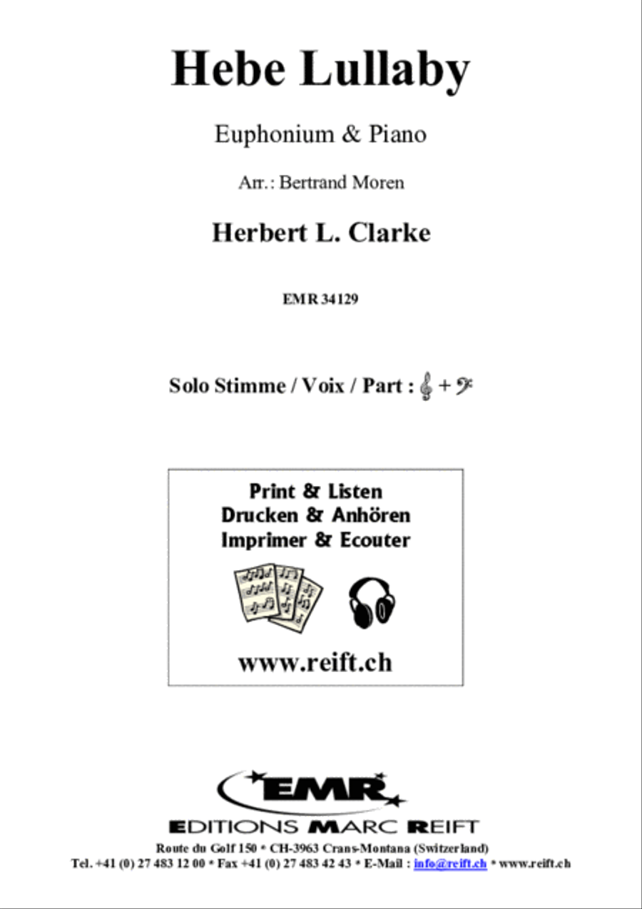 Hebe Lullaby Euphonium scores gallery preview page 2