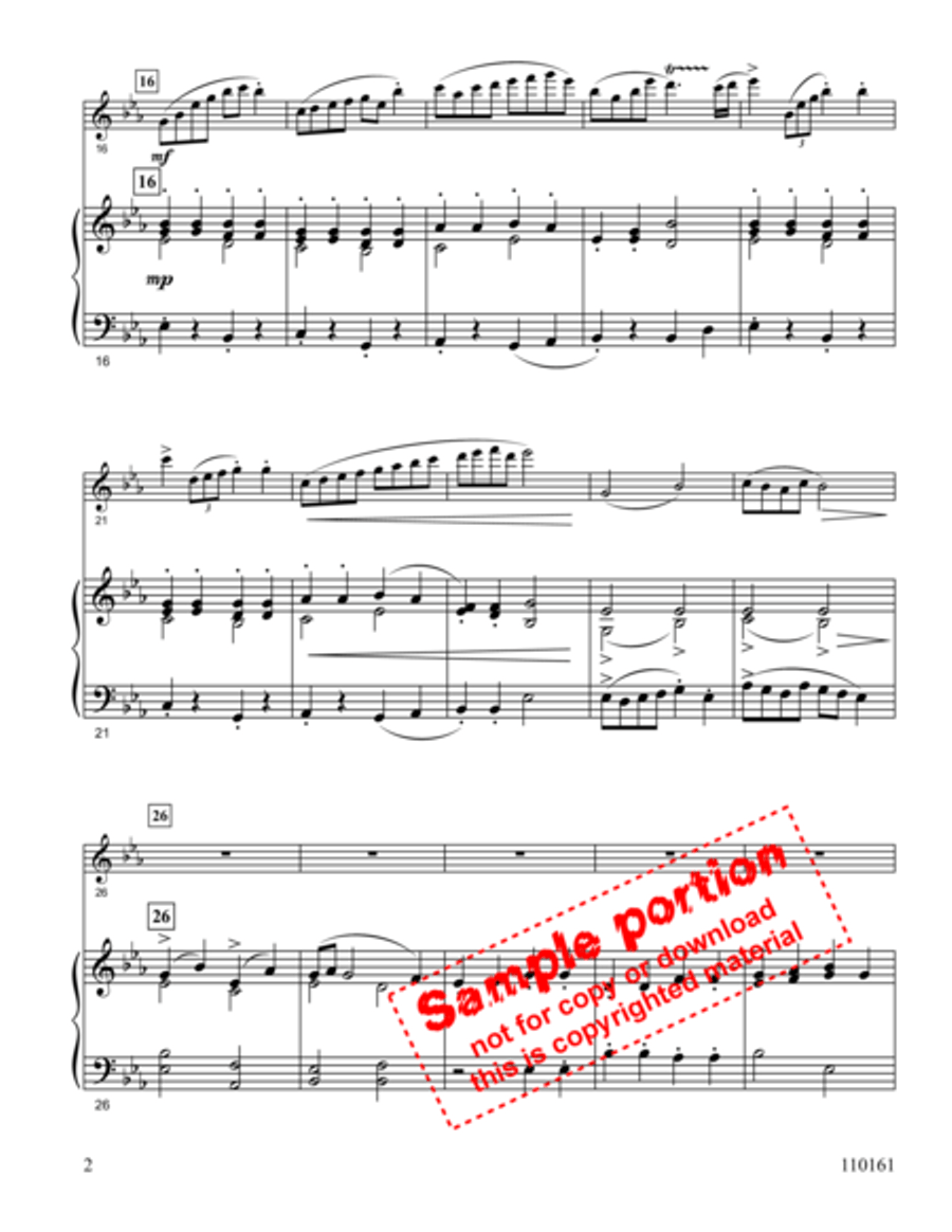 Look, Ye Saints! The Sight Is Glorious Flute Solo scores gallery preview page 3