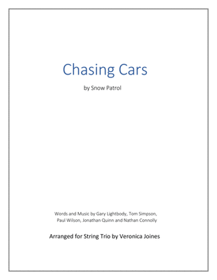 Book cover for Chasing Cars