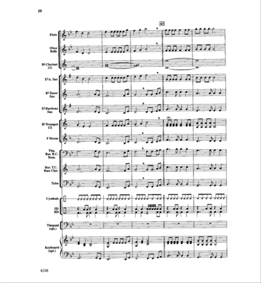 Hot Fudge Sundae Hot Fudge Sundae Concert Band scores gallery preview page 10