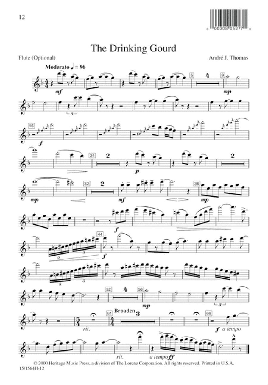 The Drinking Gourd 2-Part scores gallery preview page 12