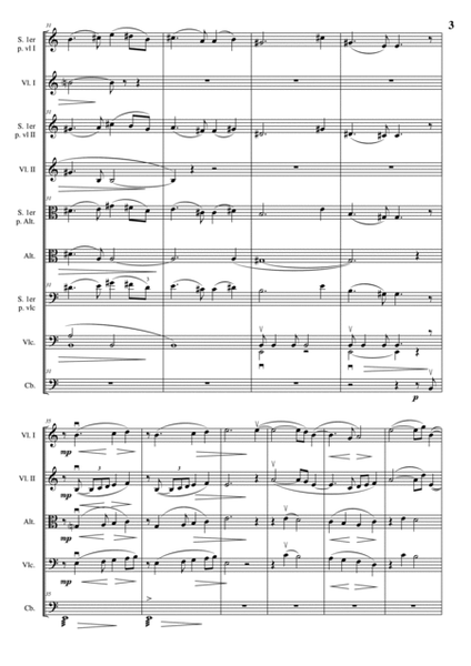 Souvenier éolien --- for organ and string orchestra --- FULL SCORE AND PARTS JCM 2009-2021