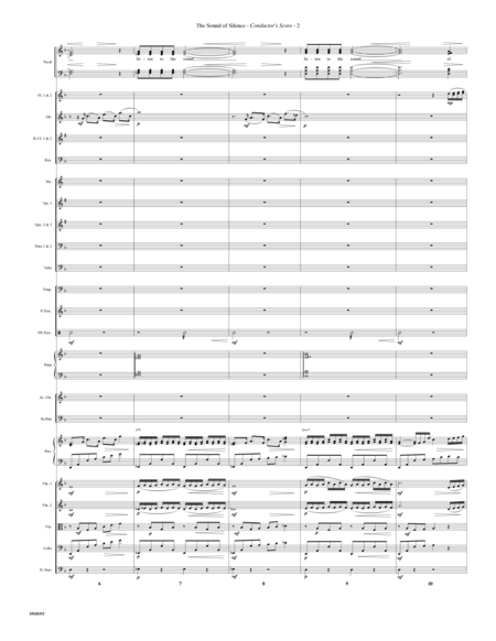 The Sound Of Silence (arr. Mark Hayes) - Score