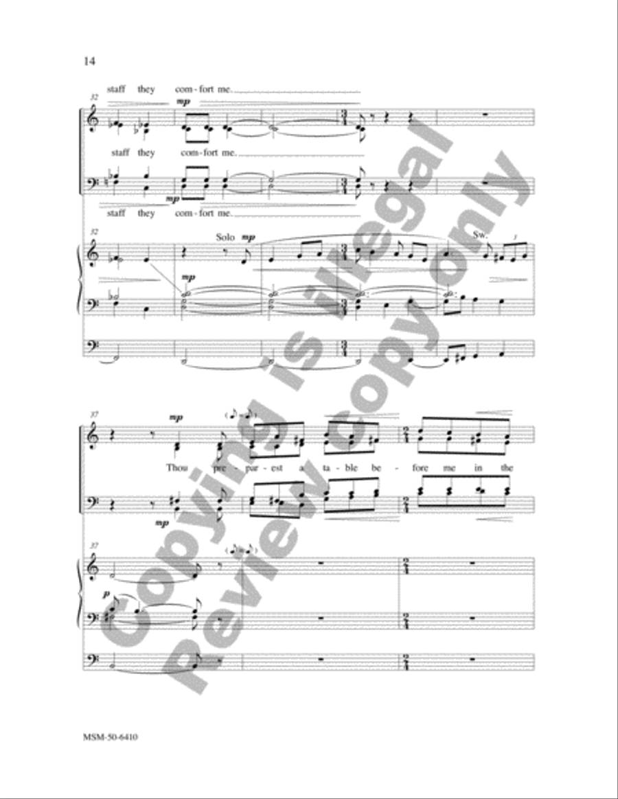 Two Psalms and a Canticle 4-Part scores gallery preview page 13