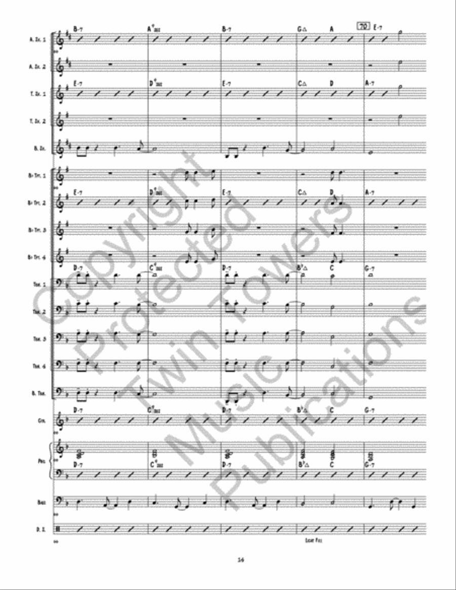 Bossalite Jazz Ensemble scores gallery preview page 15
