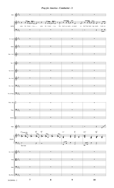 Pray for America - Full Orchestra Score and Parts