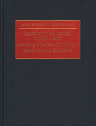 Book cover for Mass of the Blessed Virgin Mary Part I