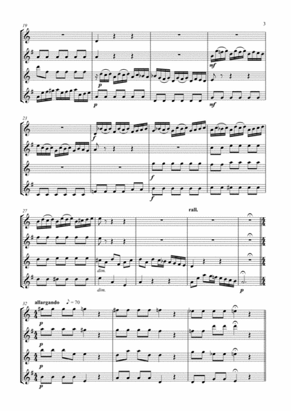 Concerto Grosso No. 3 arr. saxophone quartet image number null