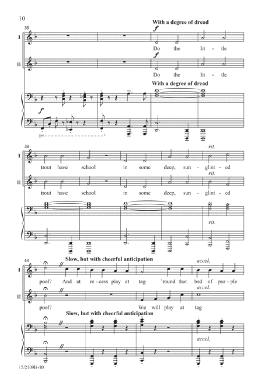 Songs from the Shore Songs from the Shore 2-Part scores gallery preview page 10