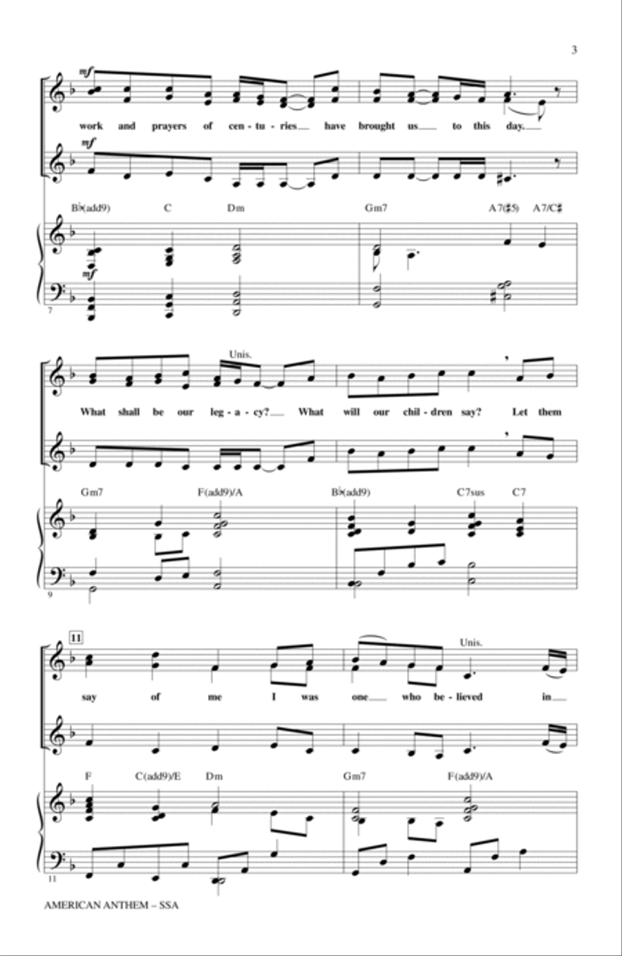 American Anthem SSA scores gallery preview page 2