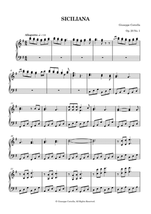 Siciliana Op. 20 No. 1