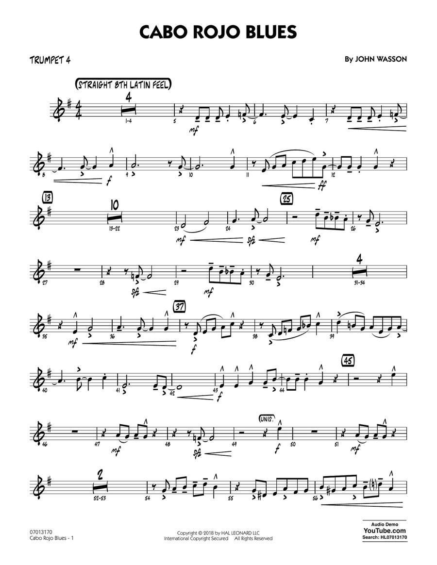 Cabo Rojo Blues - Trumpet 4
