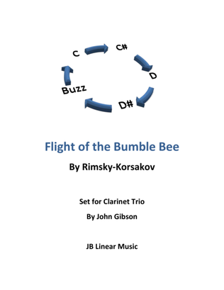 Book cover for Flight of the Bumble Bee for Clarinet Trio