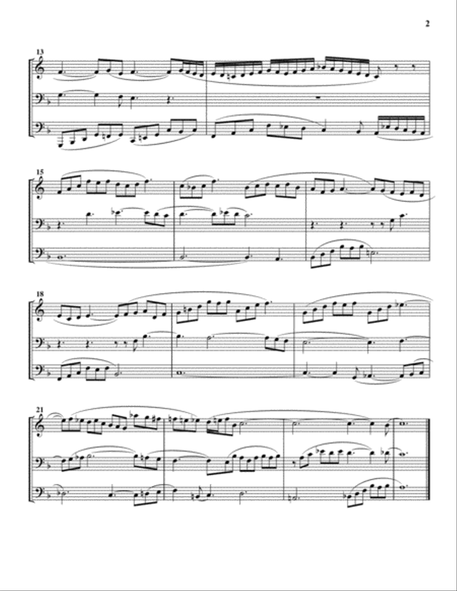 Five Sets of Preludes and Fugues Brass Ensemble scores gallery preview page 3