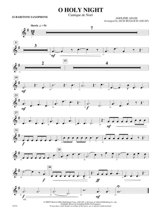 O Holy Night (Cantique de Noel): E-flat Baritone Saxophone
