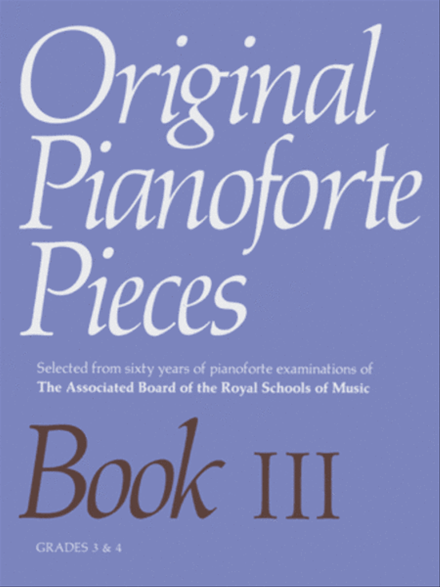 Original Pianoforte Pieces, Book III Piano Method scores gallery preview page 1