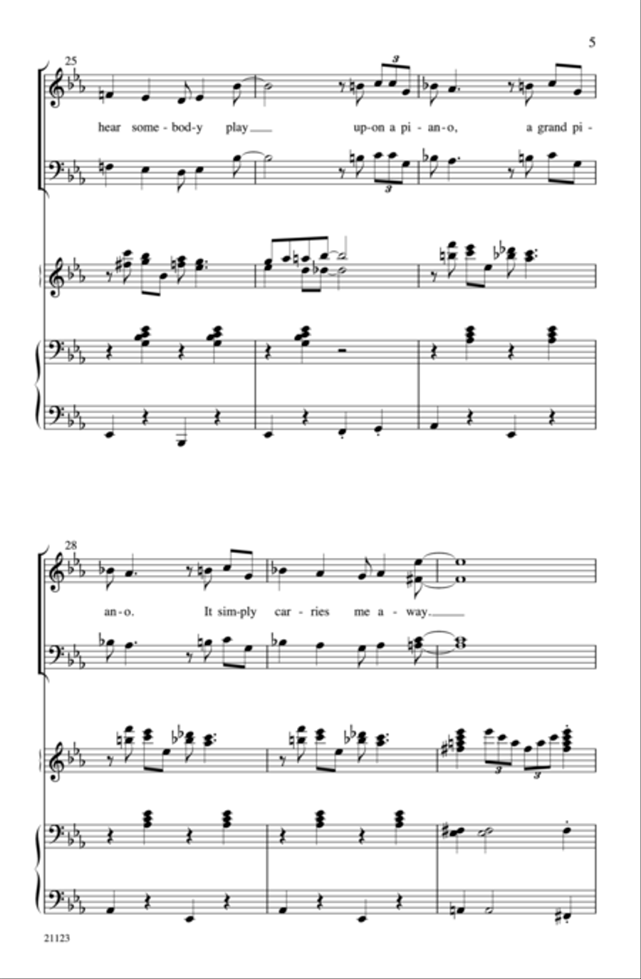 I Love a Piano 4-Part scores gallery preview page 29