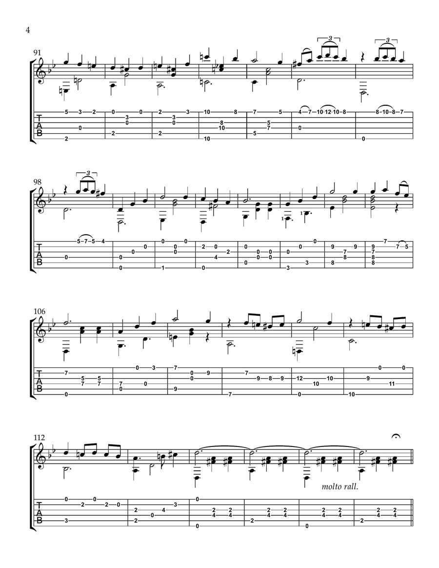Merry-Go-Round Of Life Merry-Go-Round Of Life Guitar Solo scores gallery preview page 4