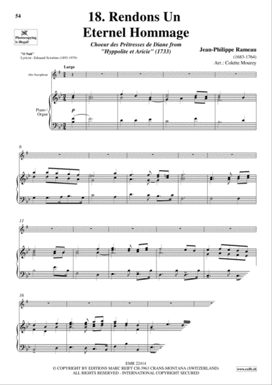 20 Greatest Arias Alto Saxophone scores gallery preview page 20