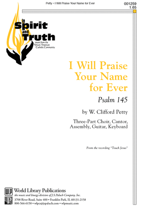 Book cover for I Will Praise Your Name Forever