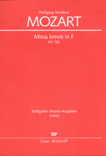 Missa brevis in F major image number null