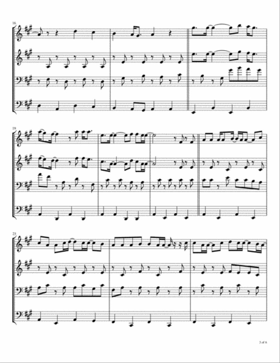 I've Just Seen A Face I've Just Seen A Face Brass Ensemble scores gallery preview page 4