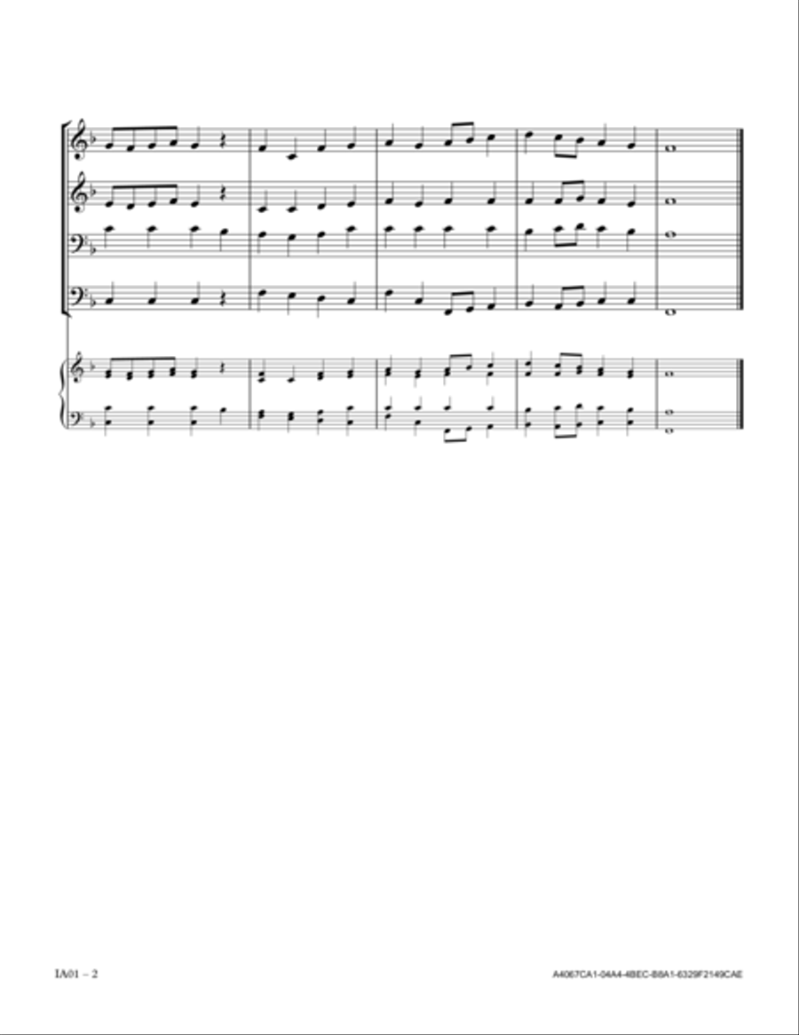 AMSTERDAM (Praise The Lord Who Reigns Above) Small Ensemble scores gallery preview page 2