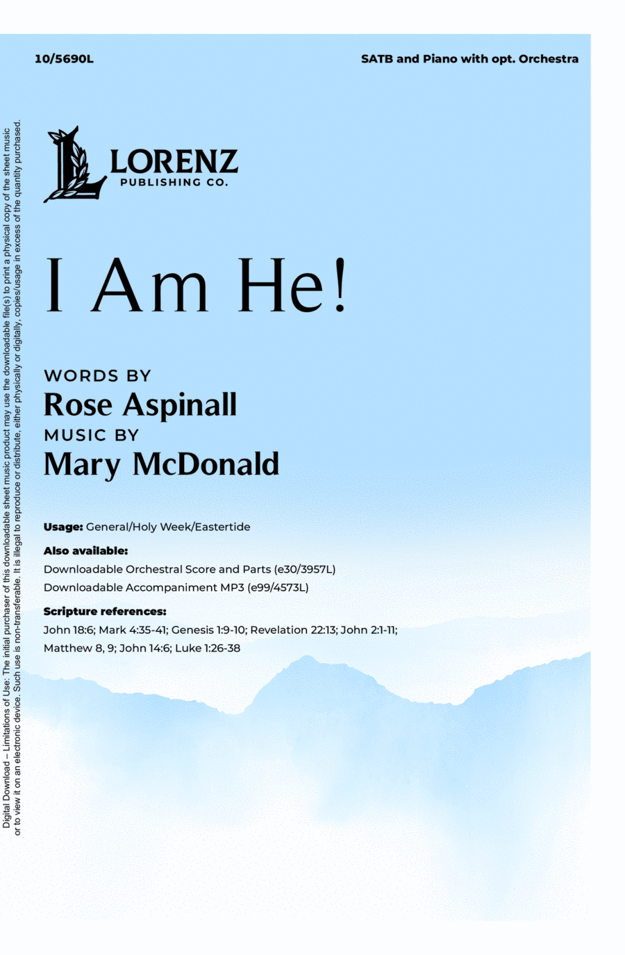 I Am He! 4-Part scores gallery preview page 1