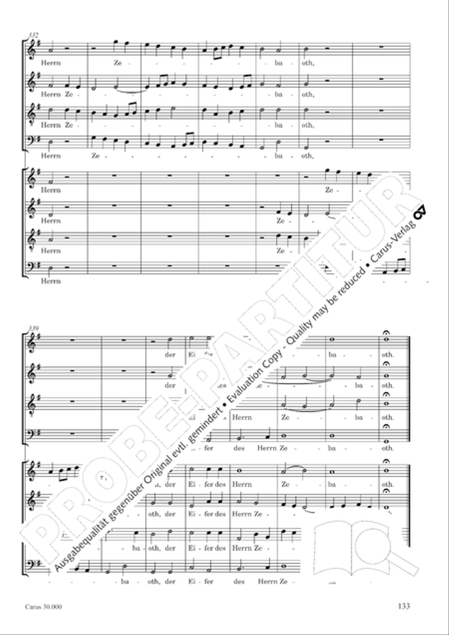 J.L. Bach: The complete motets Choir scores gallery preview page 140