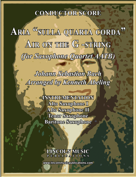 Bach - Aria "sulla quarta corda" - “Air on the G-String" (for Saxophone Quartet AATB) image number null