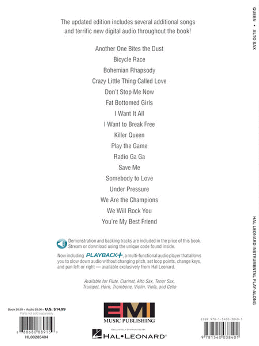 Queen – Updated Edition Queen – Updated Edition Alto Saxophone scores gallery preview page 5